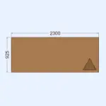 2300x925 gofrēta kartona loksnes