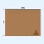 2400x1800 gofrēta kartona loksnes