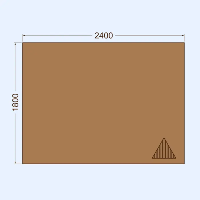 2400x1800 gofrēta kartona loksnes