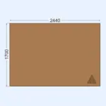 2440x1700 gofrēta kartona loksnes