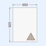 650x925 baltas gofrēta kartona loksnes