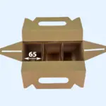 205x69x264 gofrēta kartona kastes D65mm